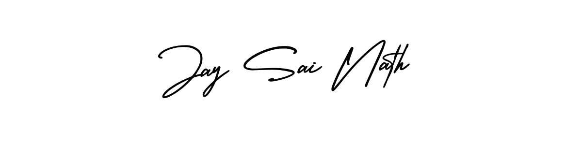 This is the best signature style for the Jay Sai Nath name. Also you like these signature font (AmerikaSignatureDemo-Regular). Mix name signature. Jay Sai Nath signature style 3 images and pictures png