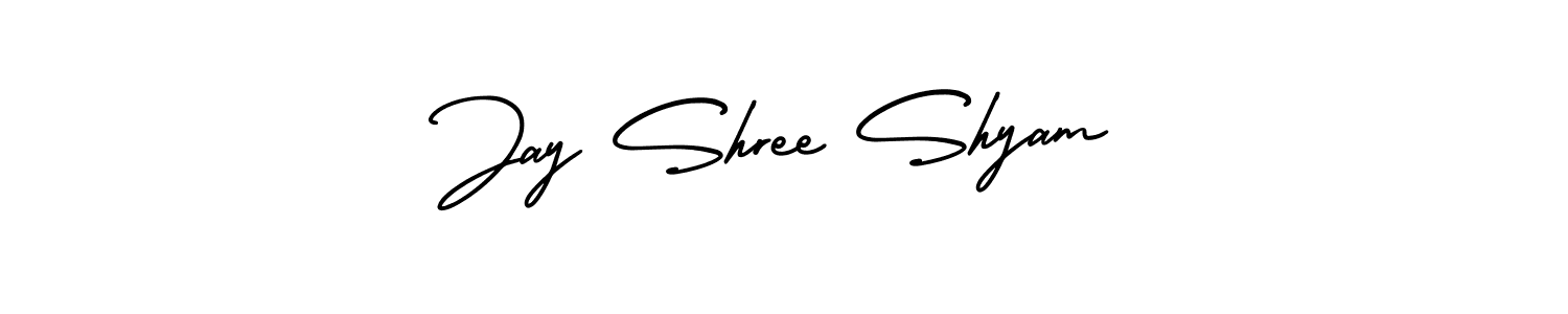 Use a signature maker to create a handwritten signature online. With this signature software, you can design (AmerikaSignatureDemo-Regular) your own signature for name Jay Shree Shyam. Jay Shree Shyam signature style 3 images and pictures png
