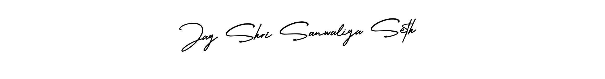 How to make Jay Shri Sanwaliya Seth name signature. Use AmerikaSignatureDemo-Regular style for creating short signs online. This is the latest handwritten sign. Jay Shri Sanwaliya Seth signature style 3 images and pictures png