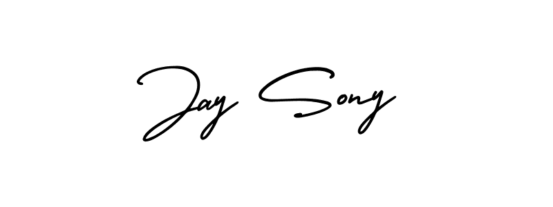 Jay Sony stylish signature style. Best Handwritten Sign (AmerikaSignatureDemo-Regular) for my name. Handwritten Signature Collection Ideas for my name Jay Sony. Jay Sony signature style 3 images and pictures png