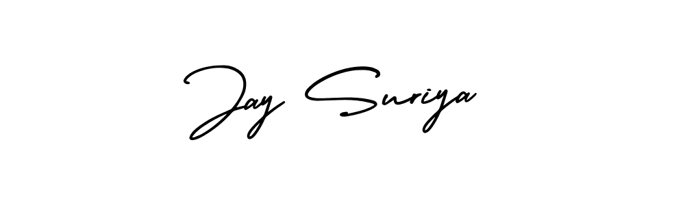 Similarly AmerikaSignatureDemo-Regular is the best handwritten signature design. Signature creator online .You can use it as an online autograph creator for name Jay Suriya. Jay Suriya signature style 3 images and pictures png