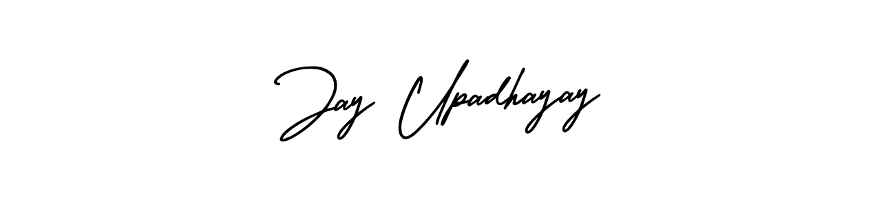 How to make Jay Upadhayay name signature. Use AmerikaSignatureDemo-Regular style for creating short signs online. This is the latest handwritten sign. Jay Upadhayay signature style 3 images and pictures png