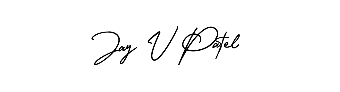 Make a beautiful signature design for name Jay V Patel. Use this online signature maker to create a handwritten signature for free. Jay V Patel signature style 3 images and pictures png