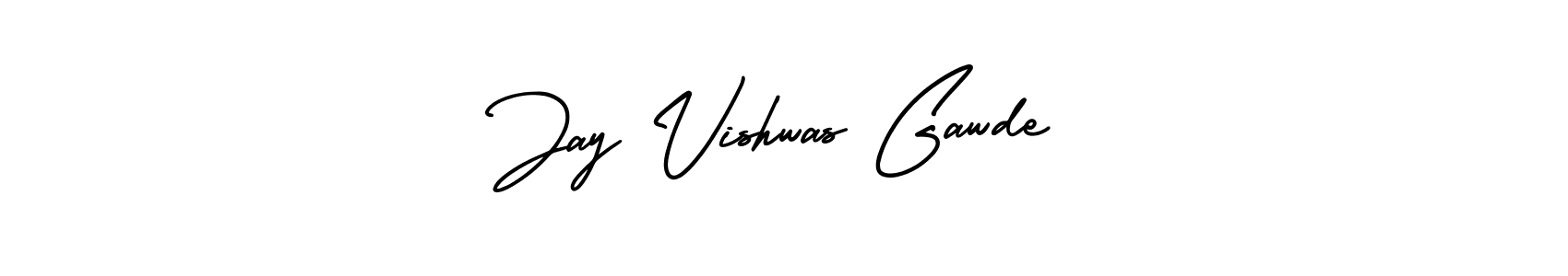 Best and Professional Signature Style for Jay Vishwas Gawde. AmerikaSignatureDemo-Regular Best Signature Style Collection. Jay Vishwas Gawde signature style 3 images and pictures png