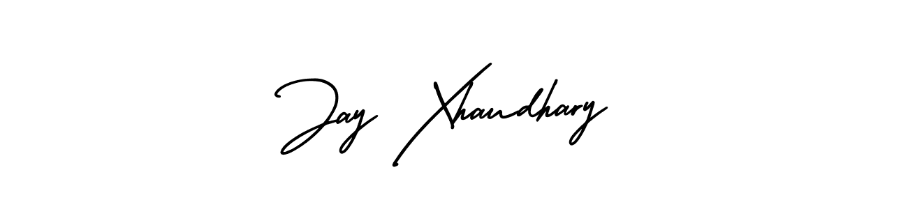 How to make Jay Xhaudhary name signature. Use AmerikaSignatureDemo-Regular style for creating short signs online. This is the latest handwritten sign. Jay Xhaudhary signature style 3 images and pictures png