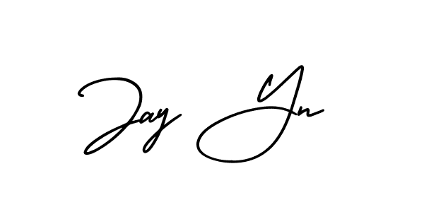Use a signature maker to create a handwritten signature online. With this signature software, you can design (AmerikaSignatureDemo-Regular) your own signature for name Jay Yn. Jay Yn signature style 3 images and pictures png