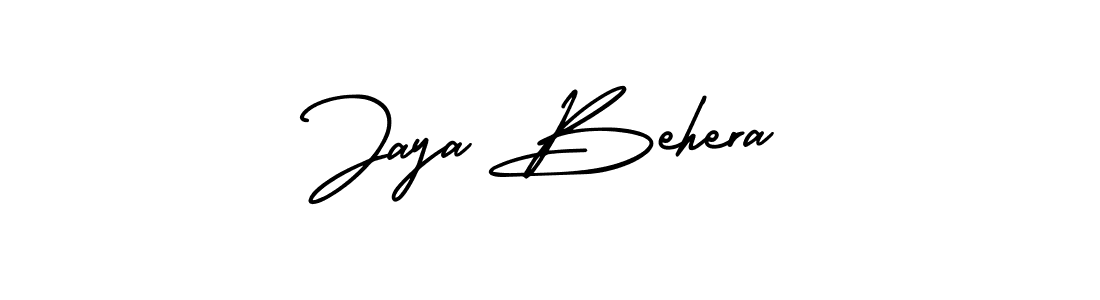 Also You can easily find your signature by using the search form. We will create Jaya Behera name handwritten signature images for you free of cost using AmerikaSignatureDemo-Regular sign style. Jaya Behera signature style 3 images and pictures png