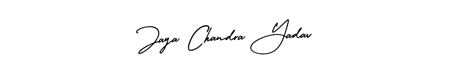 AmerikaSignatureDemo-Regular is a professional signature style that is perfect for those who want to add a touch of class to their signature. It is also a great choice for those who want to make their signature more unique. Get Jaya Chandra Yadav name to fancy signature for free. Jaya Chandra Yadav signature style 3 images and pictures png