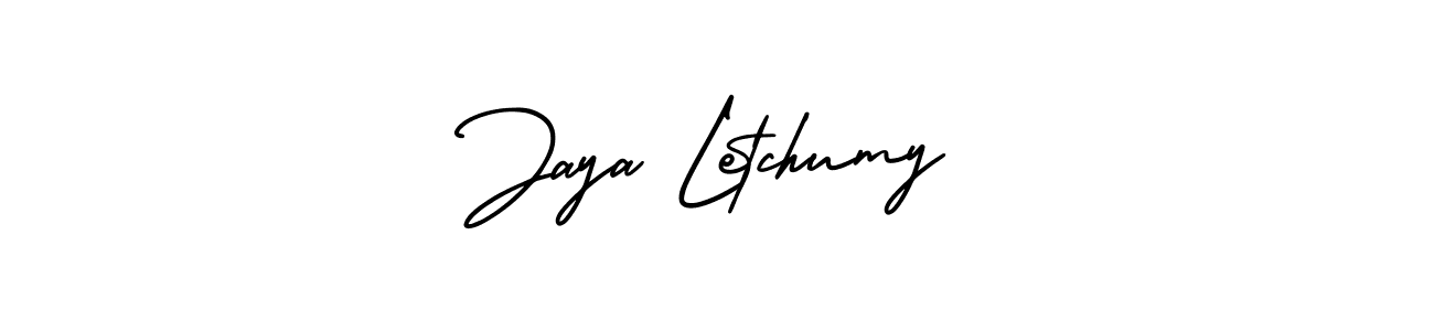 Use a signature maker to create a handwritten signature online. With this signature software, you can design (AmerikaSignatureDemo-Regular) your own signature for name Jaya Letchumy. Jaya Letchumy signature style 3 images and pictures png
