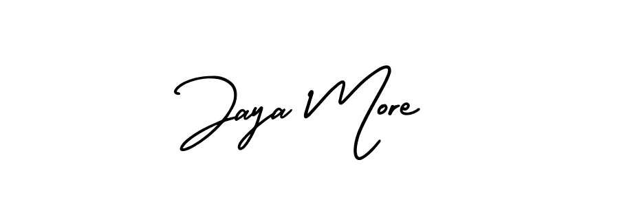 This is the best signature style for the Jaya More name. Also you like these signature font (AmerikaSignatureDemo-Regular). Mix name signature. Jaya More signature style 3 images and pictures png