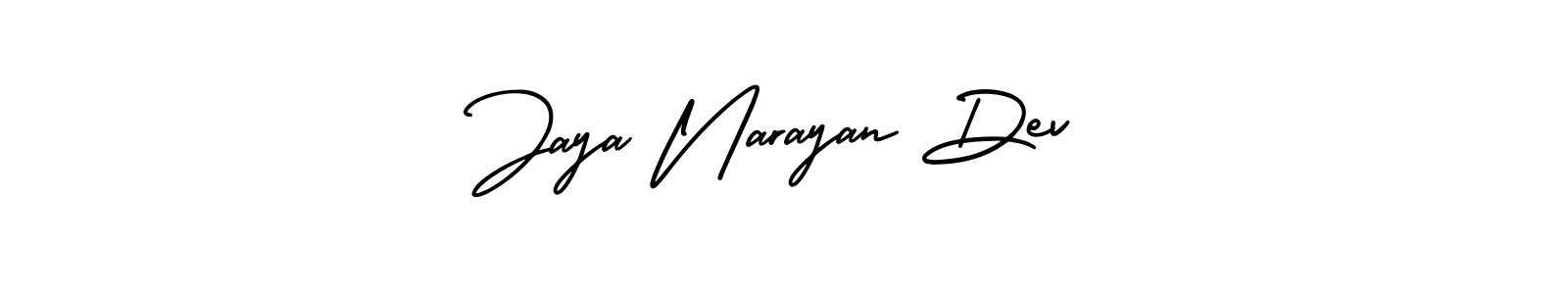 How to make Jaya Narayan Dev name signature. Use AmerikaSignatureDemo-Regular style for creating short signs online. This is the latest handwritten sign. Jaya Narayan Dev signature style 3 images and pictures png