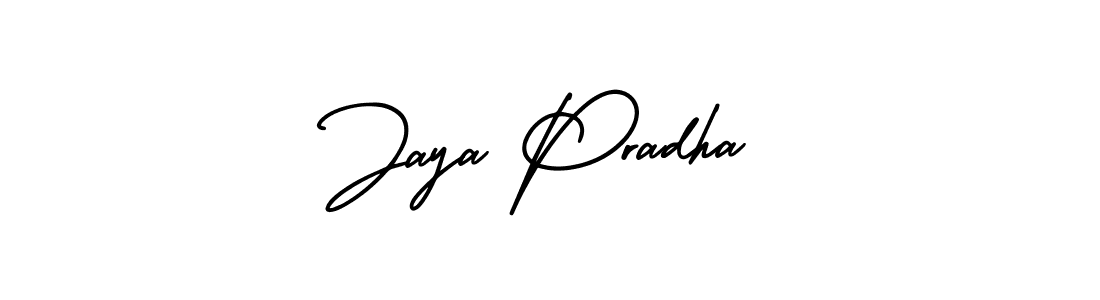 Jaya Pradha stylish signature style. Best Handwritten Sign (AmerikaSignatureDemo-Regular) for my name. Handwritten Signature Collection Ideas for my name Jaya Pradha. Jaya Pradha signature style 3 images and pictures png