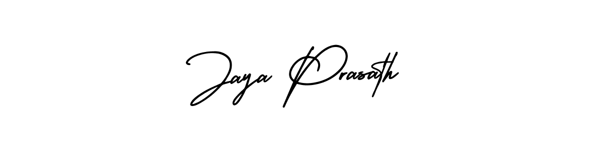 Design your own signature with our free online signature maker. With this signature software, you can create a handwritten (AmerikaSignatureDemo-Regular) signature for name Jaya Prasath. Jaya Prasath signature style 3 images and pictures png