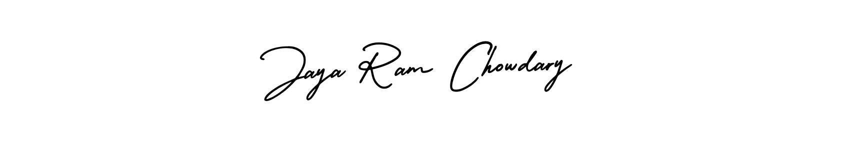 Jaya Ram Chowdary stylish signature style. Best Handwritten Sign (AmerikaSignatureDemo-Regular) for my name. Handwritten Signature Collection Ideas for my name Jaya Ram Chowdary. Jaya Ram Chowdary signature style 3 images and pictures png