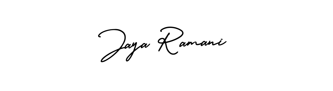 How to Draw Jaya Ramani signature style? AmerikaSignatureDemo-Regular is a latest design signature styles for name Jaya Ramani. Jaya Ramani signature style 3 images and pictures png