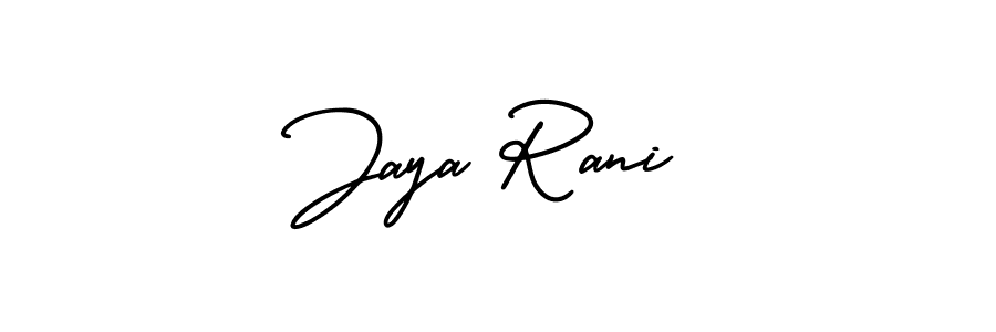 Jaya Rani stylish signature style. Best Handwritten Sign (AmerikaSignatureDemo-Regular) for my name. Handwritten Signature Collection Ideas for my name Jaya Rani. Jaya Rani signature style 3 images and pictures png