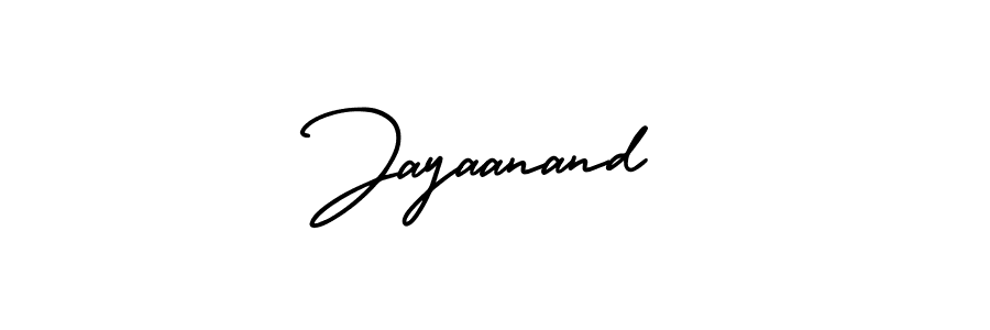 Design your own signature with our free online signature maker. With this signature software, you can create a handwritten (AmerikaSignatureDemo-Regular) signature for name Jayaanand. Jayaanand signature style 3 images and pictures png