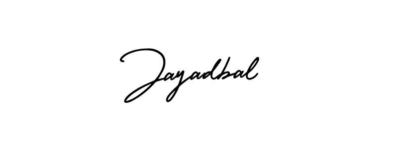 The best way (AmerikaSignatureDemo-Regular) to make a short signature is to pick only two or three words in your name. The name Jayadbal include a total of six letters. For converting this name. Jayadbal signature style 3 images and pictures png