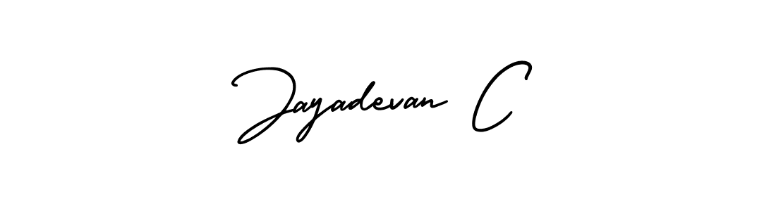 Create a beautiful signature design for name Jayadevan C. With this signature (AmerikaSignatureDemo-Regular) fonts, you can make a handwritten signature for free. Jayadevan C signature style 3 images and pictures png