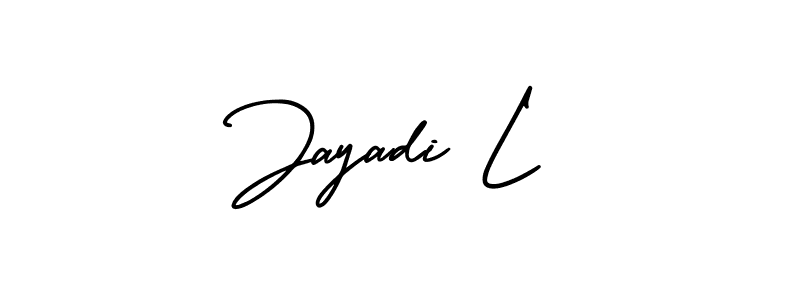 Make a beautiful signature design for name Jayadi L. With this signature (AmerikaSignatureDemo-Regular) style, you can create a handwritten signature for free. Jayadi L signature style 3 images and pictures png