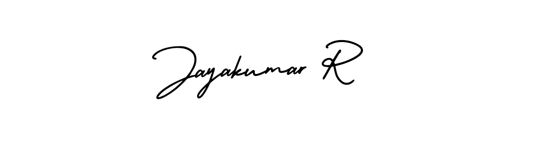 Design your own signature with our free online signature maker. With this signature software, you can create a handwritten (AmerikaSignatureDemo-Regular) signature for name Jayakumar R. Jayakumar R signature style 3 images and pictures png