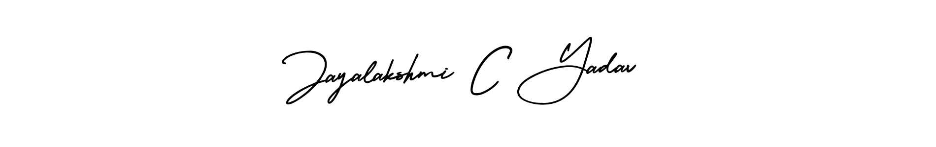 Design your own signature with our free online signature maker. With this signature software, you can create a handwritten (AmerikaSignatureDemo-Regular) signature for name Jayalakshmi C Yadav. Jayalakshmi C Yadav signature style 3 images and pictures png