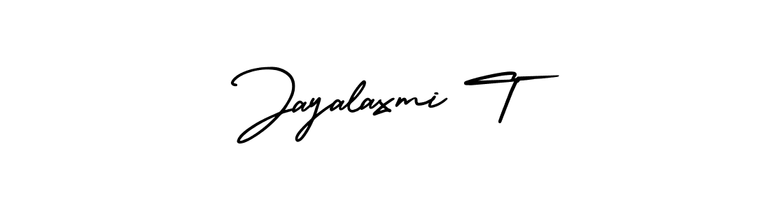 Create a beautiful signature design for name Jayalaxmi T. With this signature (AmerikaSignatureDemo-Regular) fonts, you can make a handwritten signature for free. Jayalaxmi T signature style 3 images and pictures png
