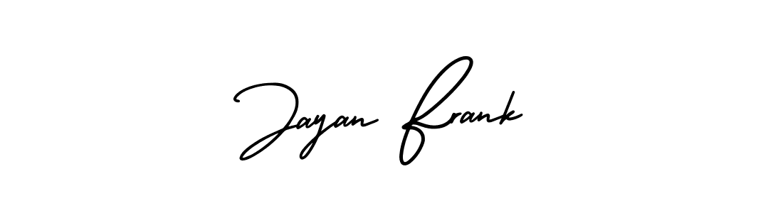 It looks lik you need a new signature style for name Jayan Frank. Design unique handwritten (AmerikaSignatureDemo-Regular) signature with our free signature maker in just a few clicks. Jayan Frank signature style 3 images and pictures png