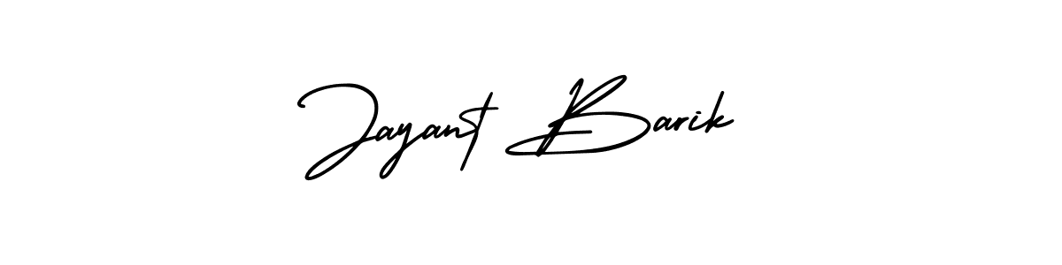 This is the best signature style for the Jayant Barik name. Also you like these signature font (AmerikaSignatureDemo-Regular). Mix name signature. Jayant Barik signature style 3 images and pictures png