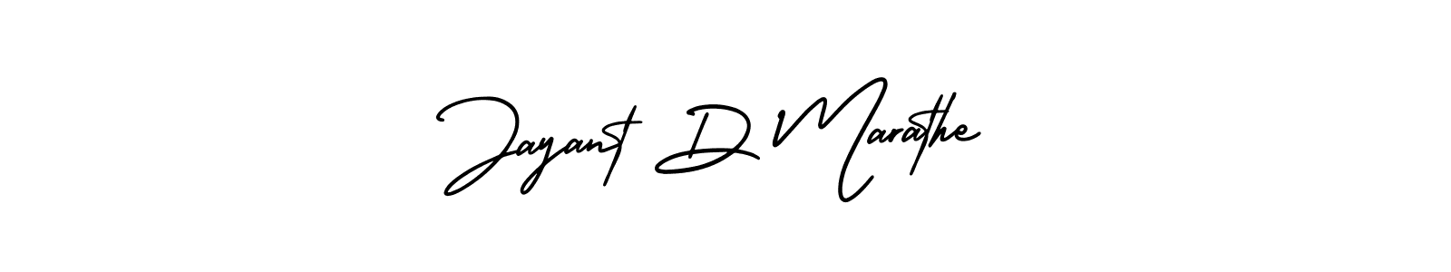 It looks lik you need a new signature style for name Jayant D Marathe. Design unique handwritten (AmerikaSignatureDemo-Regular) signature with our free signature maker in just a few clicks. Jayant D Marathe signature style 3 images and pictures png