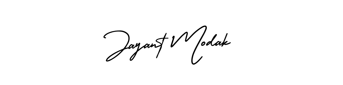 Use a signature maker to create a handwritten signature online. With this signature software, you can design (AmerikaSignatureDemo-Regular) your own signature for name Jayant Modak. Jayant Modak signature style 3 images and pictures png