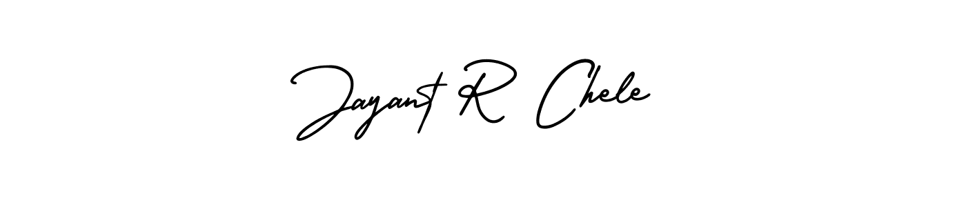 Design your own signature with our free online signature maker. With this signature software, you can create a handwritten (AmerikaSignatureDemo-Regular) signature for name Jayant R Chele. Jayant R Chele signature style 3 images and pictures png