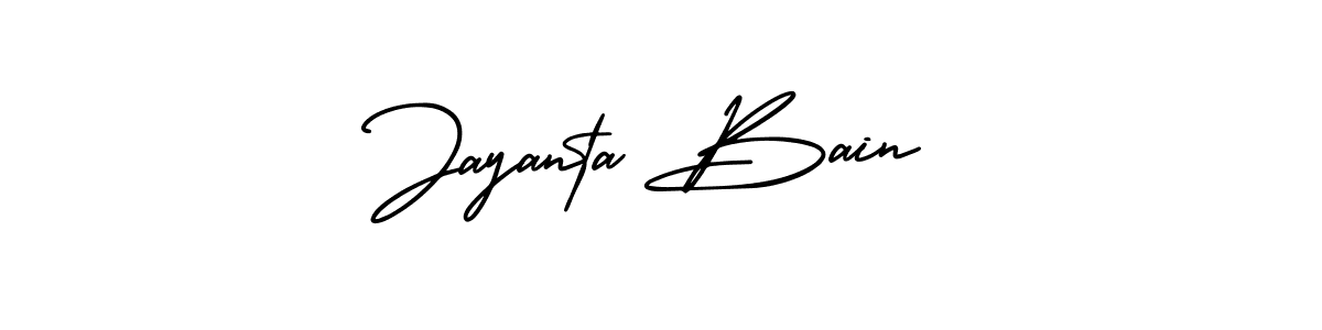 Jayanta Bain stylish signature style. Best Handwritten Sign (AmerikaSignatureDemo-Regular) for my name. Handwritten Signature Collection Ideas for my name Jayanta Bain. Jayanta Bain signature style 3 images and pictures png