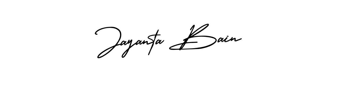 How to Draw Jayanta Bain signature style? AmerikaSignatureDemo-Regular is a latest design signature styles for name Jayanta Bain. Jayanta Bain signature style 3 images and pictures png