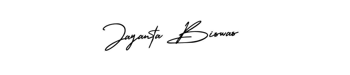 Design your own signature with our free online signature maker. With this signature software, you can create a handwritten (AmerikaSignatureDemo-Regular) signature for name Jayanta Biswas. Jayanta Biswas signature style 3 images and pictures png