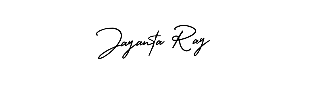 The best way (AmerikaSignatureDemo-Regular) to make a short signature is to pick only two or three words in your name. The name Jayanta Ray include a total of six letters. For converting this name. Jayanta Ray signature style 3 images and pictures png