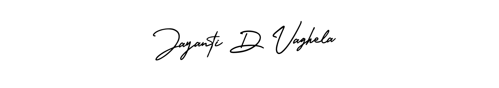 It looks lik you need a new signature style for name Jayanti D Vaghela. Design unique handwritten (AmerikaSignatureDemo-Regular) signature with our free signature maker in just a few clicks. Jayanti D Vaghela signature style 3 images and pictures png