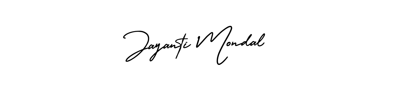 How to make Jayanti Mondal signature? AmerikaSignatureDemo-Regular is a professional autograph style. Create handwritten signature for Jayanti Mondal name. Jayanti Mondal signature style 3 images and pictures png