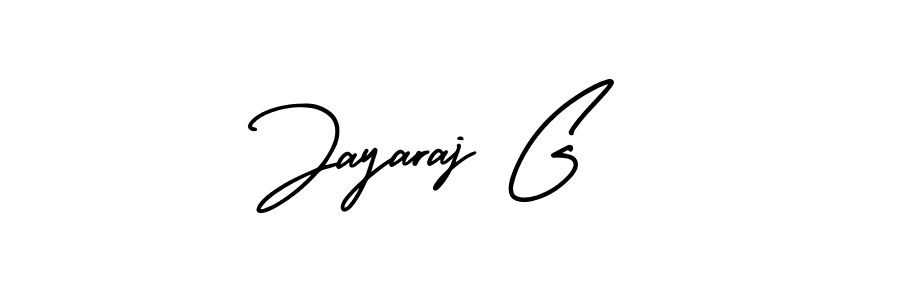 Jayaraj G stylish signature style. Best Handwritten Sign (AmerikaSignatureDemo-Regular) for my name. Handwritten Signature Collection Ideas for my name Jayaraj G. Jayaraj G signature style 3 images and pictures png