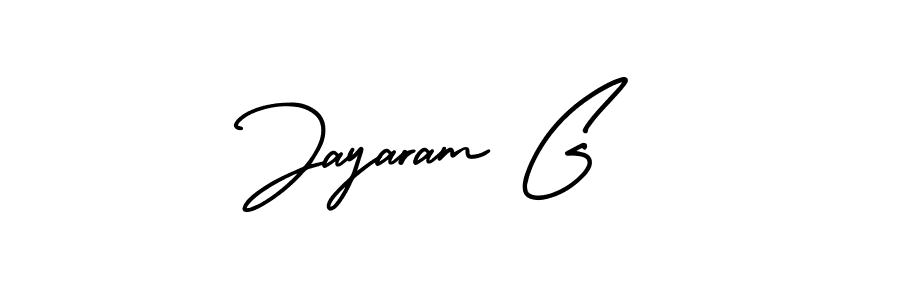 It looks lik you need a new signature style for name Jayaram G. Design unique handwritten (AmerikaSignatureDemo-Regular) signature with our free signature maker in just a few clicks. Jayaram G signature style 3 images and pictures png