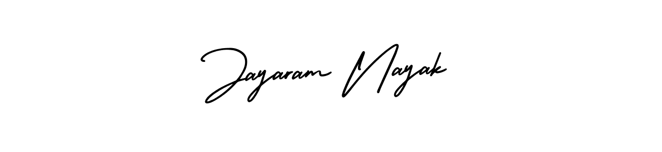 You should practise on your own different ways (AmerikaSignatureDemo-Regular) to write your name (Jayaram Nayak) in signature. don't let someone else do it for you. Jayaram Nayak signature style 3 images and pictures png