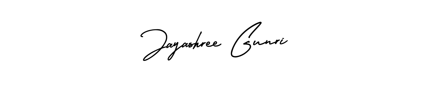 Jayashree Gunri stylish signature style. Best Handwritten Sign (AmerikaSignatureDemo-Regular) for my name. Handwritten Signature Collection Ideas for my name Jayashree Gunri. Jayashree Gunri signature style 3 images and pictures png