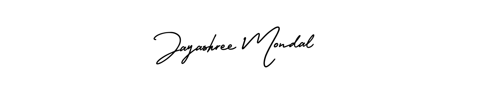 Make a short Jayashree Mondal signature style. Manage your documents anywhere anytime using AmerikaSignatureDemo-Regular. Create and add eSignatures, submit forms, share and send files easily. Jayashree Mondal signature style 3 images and pictures png