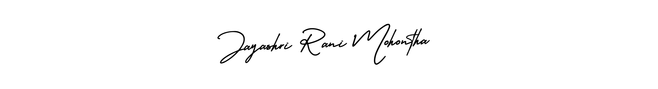 How to make Jayashri Rani Mohontha signature? AmerikaSignatureDemo-Regular is a professional autograph style. Create handwritten signature for Jayashri Rani Mohontha name. Jayashri Rani Mohontha signature style 3 images and pictures png