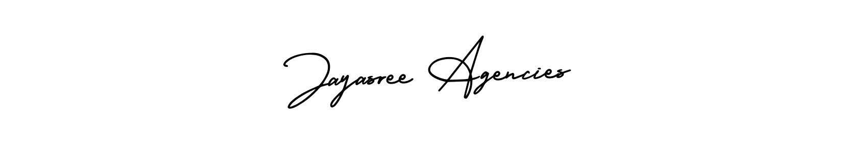 Make a beautiful signature design for name Jayasree Agencies. Use this online signature maker to create a handwritten signature for free. Jayasree Agencies signature style 3 images and pictures png