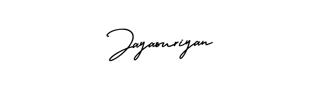 Also You can easily find your signature by using the search form. We will create Jayasuriyan name handwritten signature images for you free of cost using AmerikaSignatureDemo-Regular sign style. Jayasuriyan signature style 3 images and pictures png