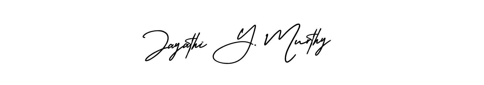 It looks lik you need a new signature style for name Jayathi Y. Murthy. Design unique handwritten (AmerikaSignatureDemo-Regular) signature with our free signature maker in just a few clicks. Jayathi Y. Murthy signature style 3 images and pictures png