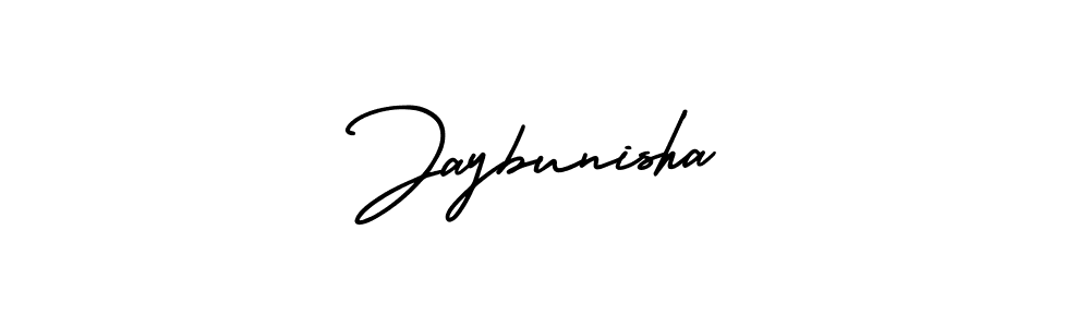 How to make Jaybunisha signature? AmerikaSignatureDemo-Regular is a professional autograph style. Create handwritten signature for Jaybunisha name. Jaybunisha signature style 3 images and pictures png