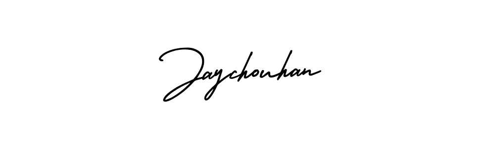 Jaychouhan stylish signature style. Best Handwritten Sign (AmerikaSignatureDemo-Regular) for my name. Handwritten Signature Collection Ideas for my name Jaychouhan. Jaychouhan signature style 3 images and pictures png