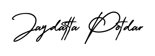 Explore multiple handwriting variations for Jaydatta Potdar including this stunning AmerikaSignatureDemo-Regular design. Free to use across all platforms. Jaydatta Potdar signature style 3 images and pictures png